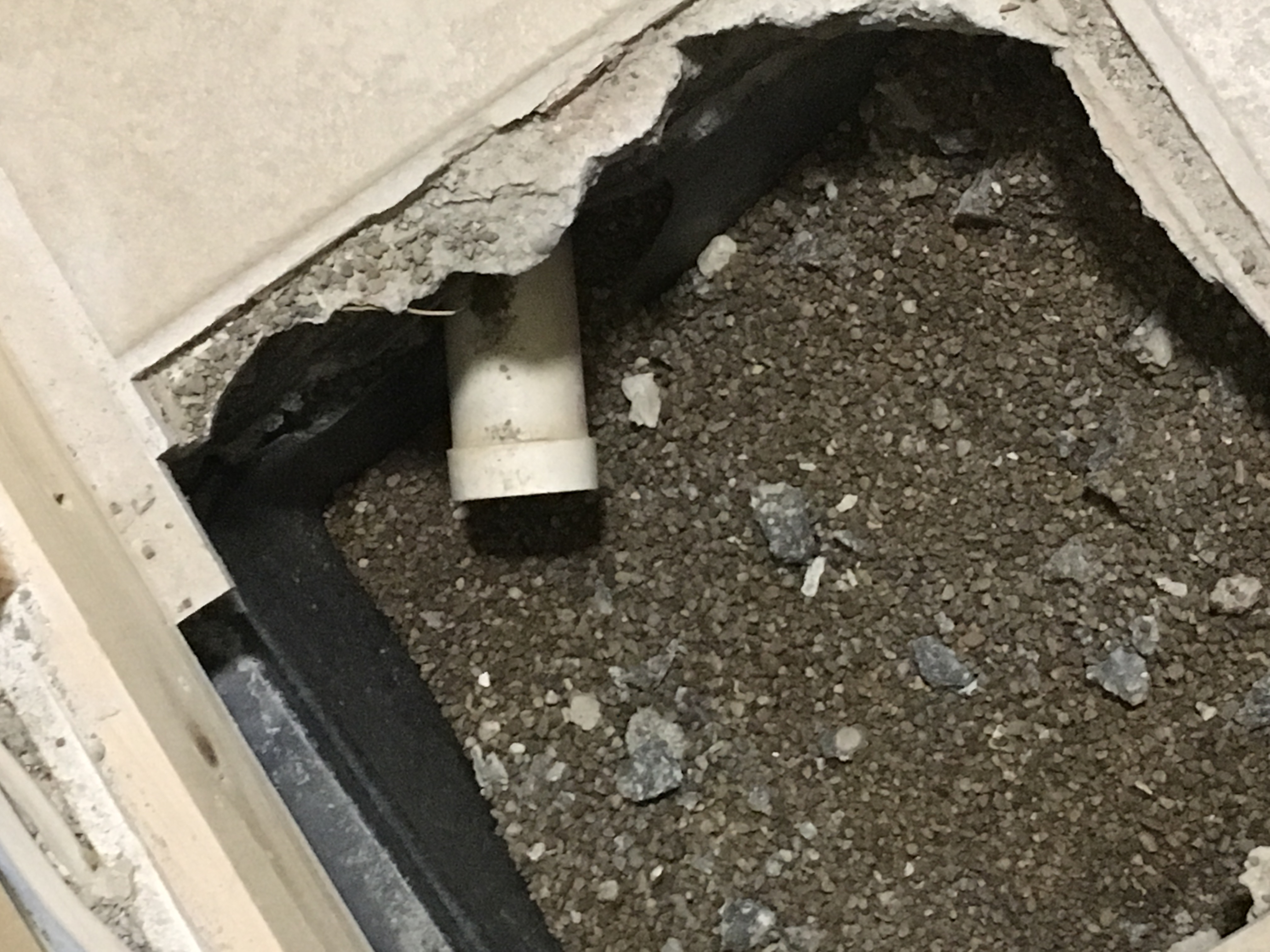 Hole in Bathroom Floor
